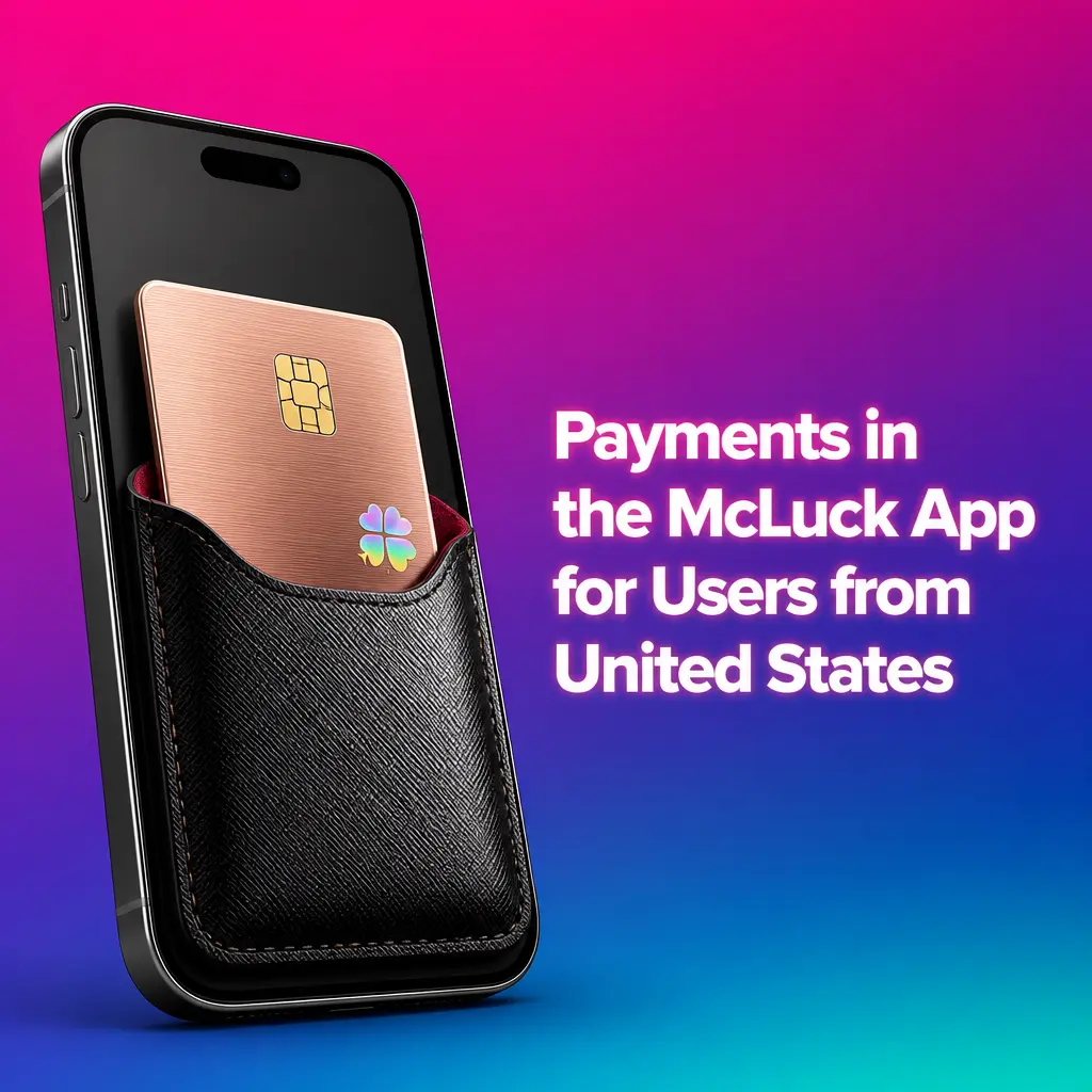 Payment methods available in the McLuck app for US players